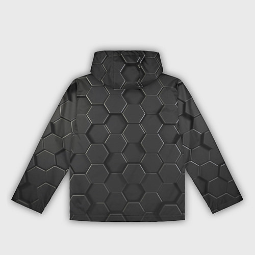 Женская ветровка Abstraction hexagon grey / 3D-Белый – фото 2