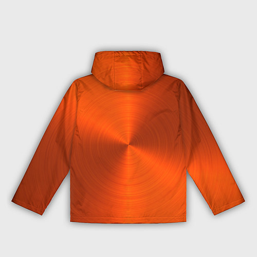 Женская ветровка Оранжевый волнообразный дисковый узор / 3D-Черный – фото 2