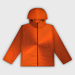 Ветровка с капюшоном женская Оранжевый волнообразный дисковый узор, цвет: 3D-черный