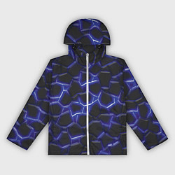 Женская ветровка Синий неон и плиты