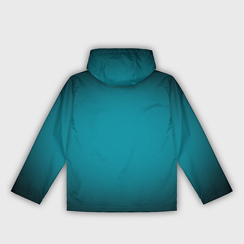 Женская ветровка Темно-бирюзовый градиент / 3D-Черный – фото 2