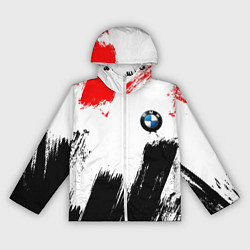 Ветровка с капюшоном женская BMW art, цвет: 3D-белый
