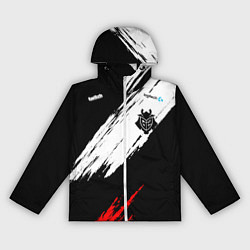 Ветровка с капюшоном женская G2 форма, цвет: 3D-белый