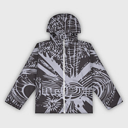 Ветровка с капюшоном женская Графическая фантазия абстракт, цвет: 3D-белый