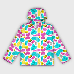 Ветровка с капюшоном женская Geometric pattern, цвет: 3D-белый