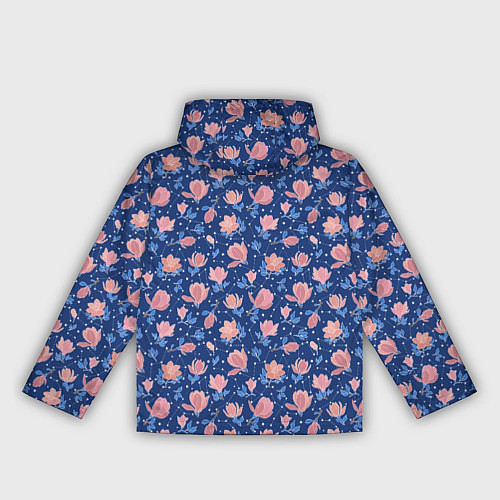 Женская ветровка Магнолии в космосе / 3D-Белый – фото 2