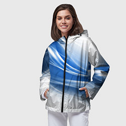 Ветровка с капюшоном женская Ледяной поток ветра, цвет: 3D-черный — фото 2