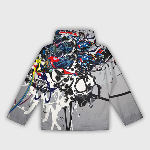 Женская ветровка Нейросеть рисует абстракцию / 3D-Черный – фото 2