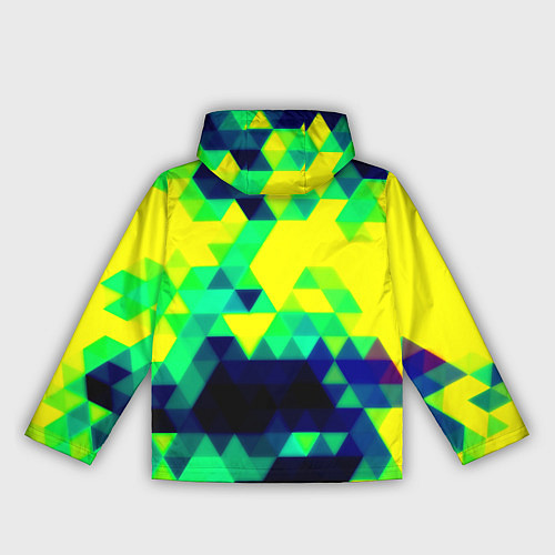 Женская ветровка Yellow green texture / 3D-Белый – фото 2