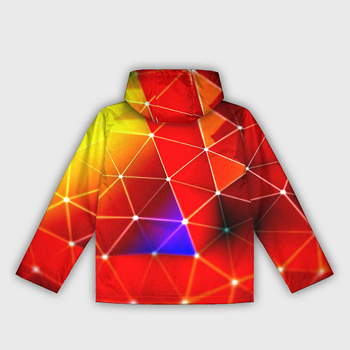 Женская ветровка Digital triangle abstract / 3D-Черный – фото 2