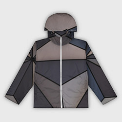 Женская ветровка Тёмный треугольный паттерн