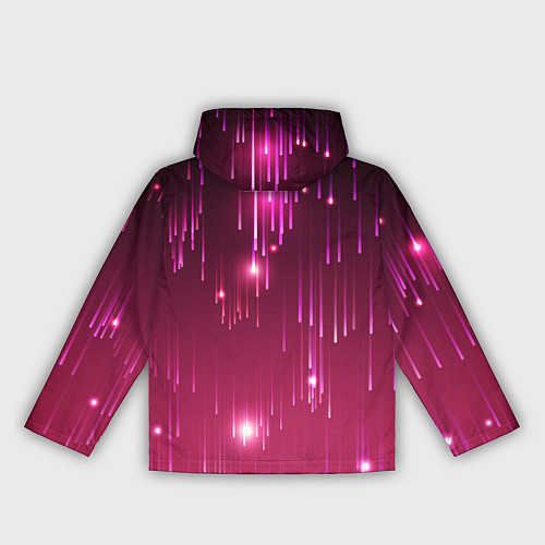Женская ветровка Светящиеся розовые линии / 3D-Белый – фото 2