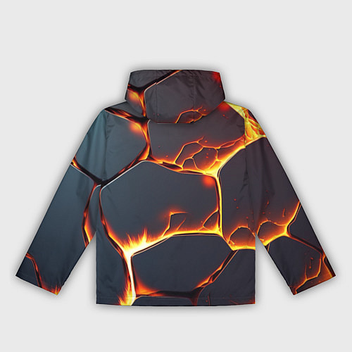 Женская ветровка Огонь из разломленных плит / 3D-Белый – фото 2