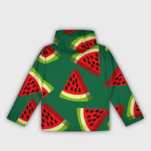 Женская ветровка Арбуз, кусочек или долька арбуза / 3D-Белый – фото 2