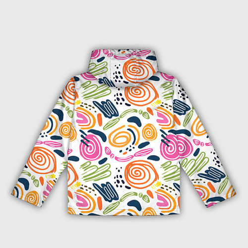 Женская ветровка Геометрический паттерн / 3D-Белый – фото 2