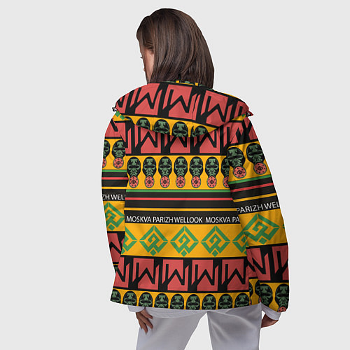 Женская ветровка Цвета африки / 3D-Черный – фото 4