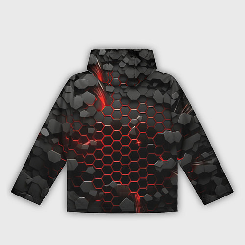 Женская ветровка Взрыв объемных плит / 3D-Белый – фото 2