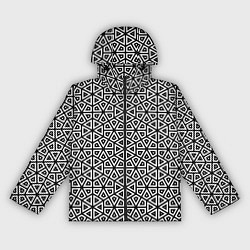 Женская ветровка Ромбическо-треугольная абстракция