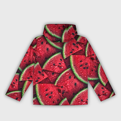 Женская ветровка Сочная текстура из долек арбуза / 3D-Белый – фото 2
