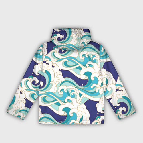 Женская ветровка Волны - паттерн - мода / 3D-Черный – фото 2