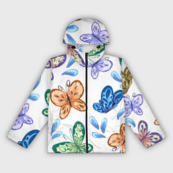 Женская ветровка Стая водных бабочек