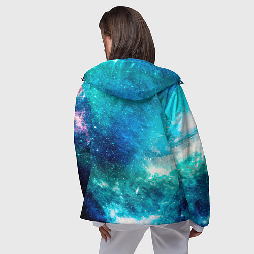Женская ветровка Звёздная Вселенная / 3D-Черный – фото 4