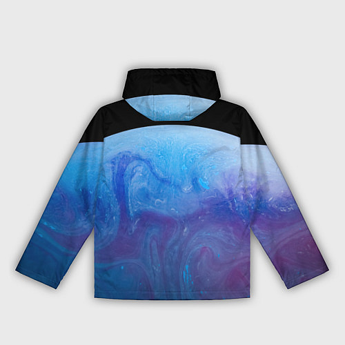 Женская ветровка Часть красочной планеты и космос / 3D-Черный – фото 2