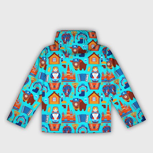 Женская ветровка Народный быт России / 3D-Черный – фото 2