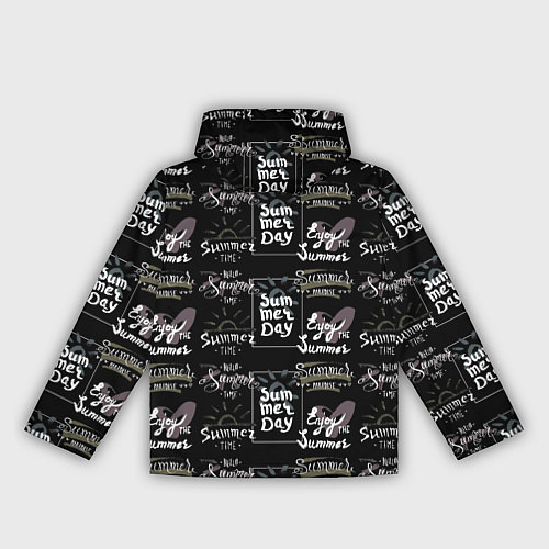 Женская ветровка Hello summer time / 3D-Черный – фото 2