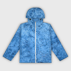 Ветровка с капюшоном женская Синий камень, цвет: 3D-белый