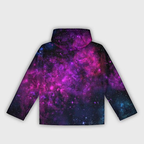 Женская ветровка Neon pink nebula / 3D-Белый – фото 2