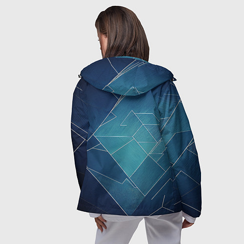 Женская ветровка Геометрическая бесконечность / 3D-Черный – фото 4