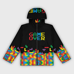 Ветровка с капюшоном женская Game over, цвет: 3D-черный