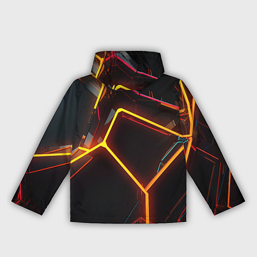 Женская ветровка Неон на черном фоне / 3D-Белый – фото 2