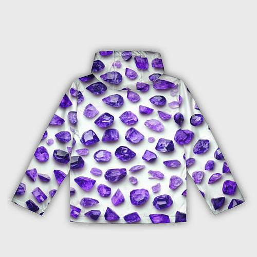 Женская ветровка Россыпь аметистов / 3D-Белый – фото 2