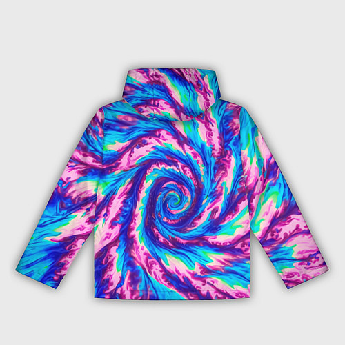 Женская ветровка Тай-дай розово-голубой / 3D-Белый – фото 2