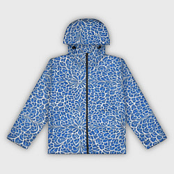 Ветровка с капюшоном женская Ажурные узоры, цвет: 3D-черный