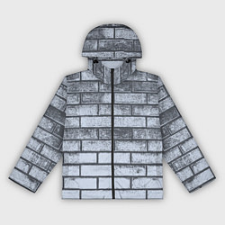 Ветровка с капюшоном женская Grey wall, цвет: 3D-черный