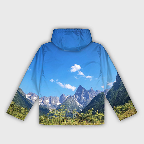 Женская ветровка Название гор России / 3D-Черный – фото 2