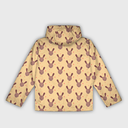 Женская ветровка Паттерн милые кролики / 3D-Черный – фото 2