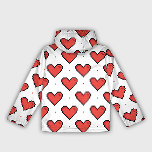Женская ветровка Pixel heart / 3D-Черный – фото 2