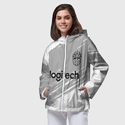 Ветровка с капюшоном женская Форма BIG white, цвет: 3D-белый — фото 2