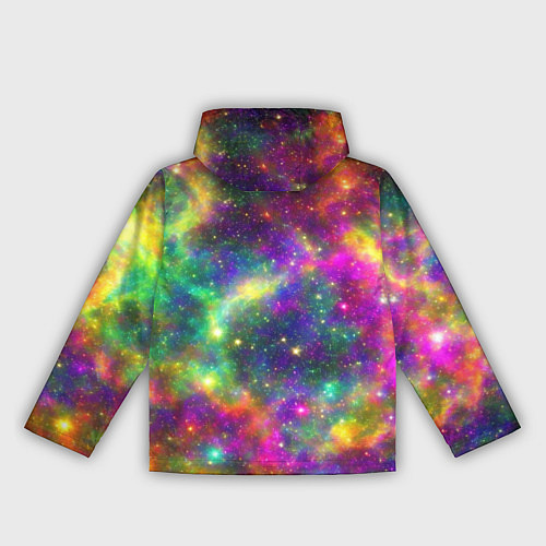 Женская ветровка Яркий неоновый космос / 3D-Белый – фото 2