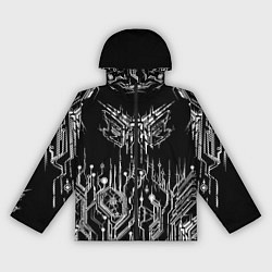 Ветровка с капюшоном женская Киберпанк-модерн, цвет: 3D-черный