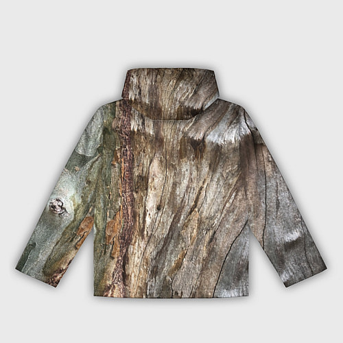 Женская ветровка Текстура коры дерева платана / 3D-Черный – фото 2