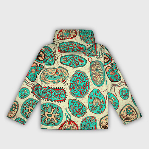 Женская ветровка Бактерии / 3D-Черный – фото 2