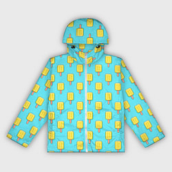 Ветровка с капюшоном женская Желтые эскимо, цвет: 3D-белый