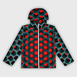 Ветровка с капюшоном женская Сотовая структура 3D, цвет: 3D-белый