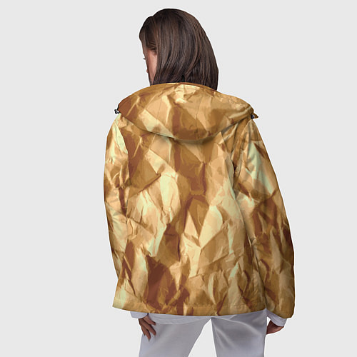 Женская ветровка Мятая бумага / 3D-Черный – фото 4