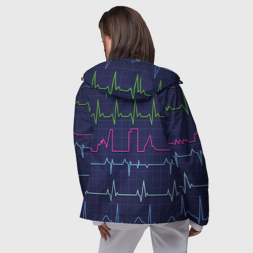 Женская ветровка Color pulse / 3D-Черный – фото 4